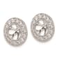 Pure Fire 14kt. White Gold Lab Grown Diamond 7mm Earring Jackets - image 2