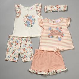 Baby Girl &#40;12-24M&#41; Little Lass&#40;R&#41; 4pc. Hello Beautiful/Floral Set