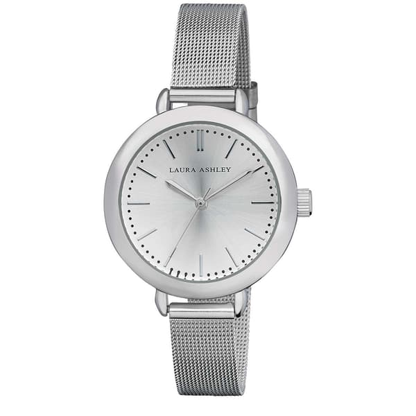 Womens Laura Ashley&#40;R&#41; Silver Mesh Watch LA31026SS