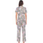 Womens White Mark 2pc. Leopard Floral Pajama Set - image 2