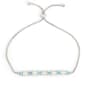 Gianni Argento Silver-Plated/Blue Lab Opal Adjustable Bracelet - image 1