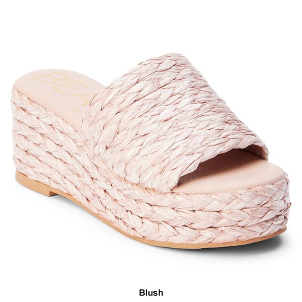Womens Beach by Matisse Peony Platform Slide Sandals