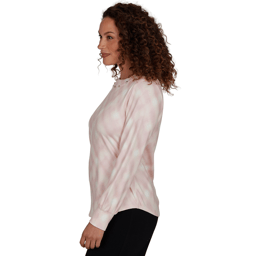 Womens Emaline Soiree Embellished Neck Abstract Plaid Sweater