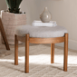 Baxton Studio Iliana Japandi Wood Ottoman Footstool - image 6