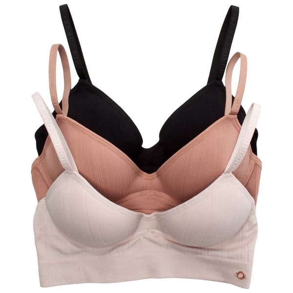 Womens Danskin 3pk Seamless Molded Wire-Free Bra DS3951-3PKH