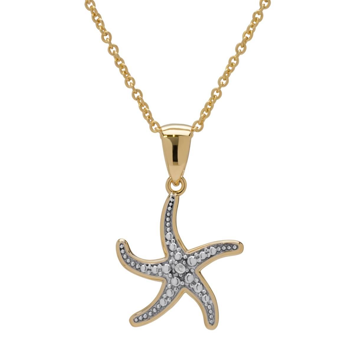 Accents by Gianni Argento Gold Plated Starfish Pendant