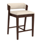 HH2 Home Dresden Walnut Fabric Counter Height Stool - image 2