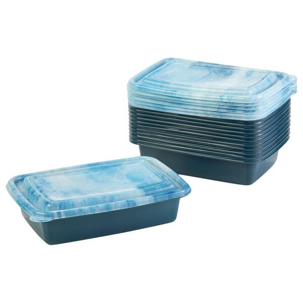 Marbled 24pc. Plastic Food Storage Containers - image 