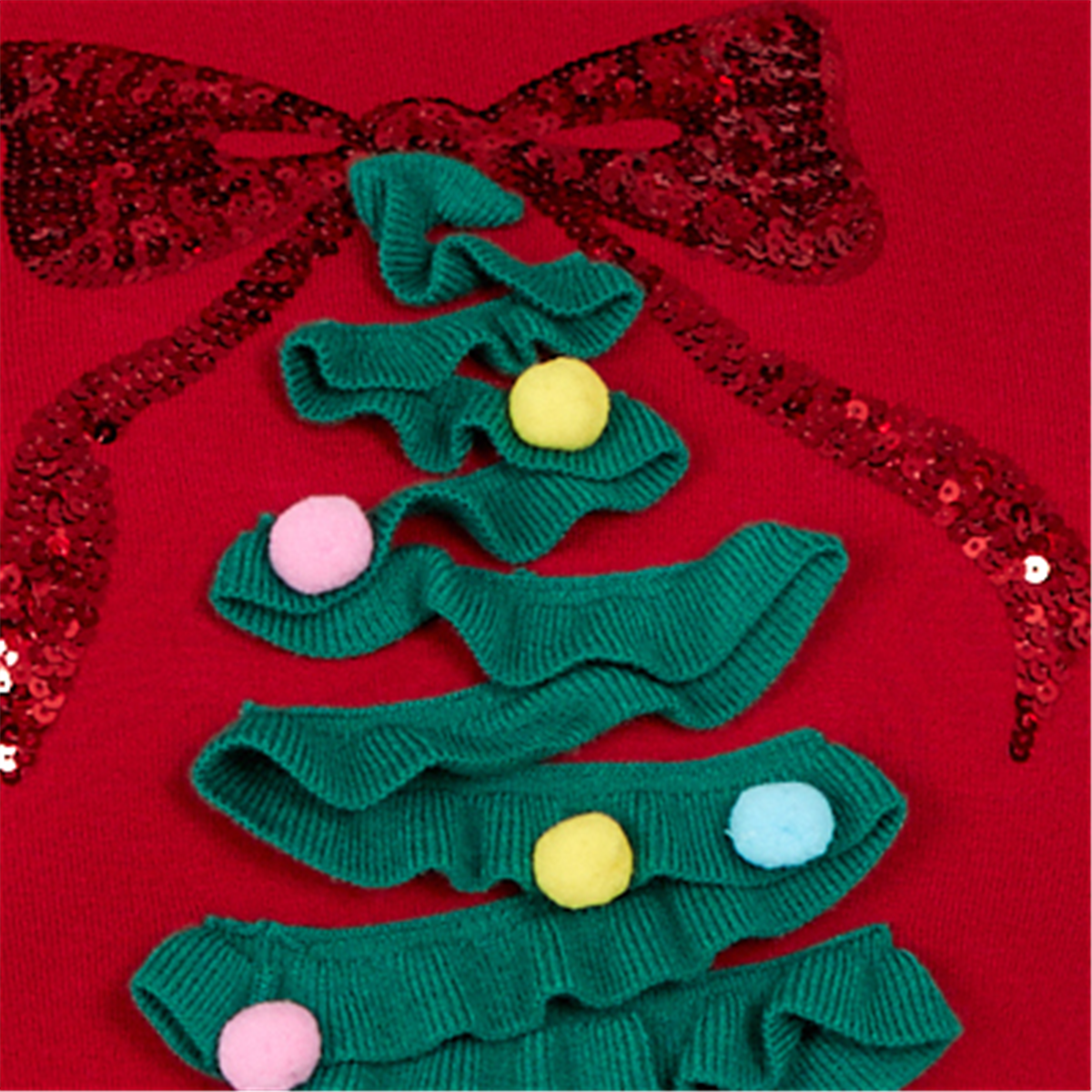 Plus Size Ruby Rd. Happy Holidays Textured Christmas Tree Sweater