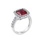 Gemstone Classics&#8482; Silver Created Ruby & Sapphire Ring - image 2