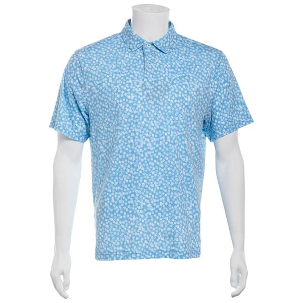 Mens PGA Tour(R) Short Sleeve Abstract Golf Polo - Starlight Blue - image 