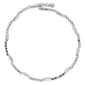 Athra Silver Plated Clear Crystal & Bead Stations Coil Bracelet - image 2