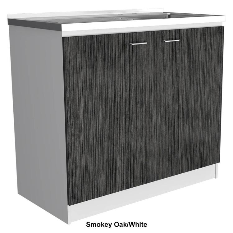 FM FURNITURE Oklahoma Two-Tone Utility Sink & Cabinet