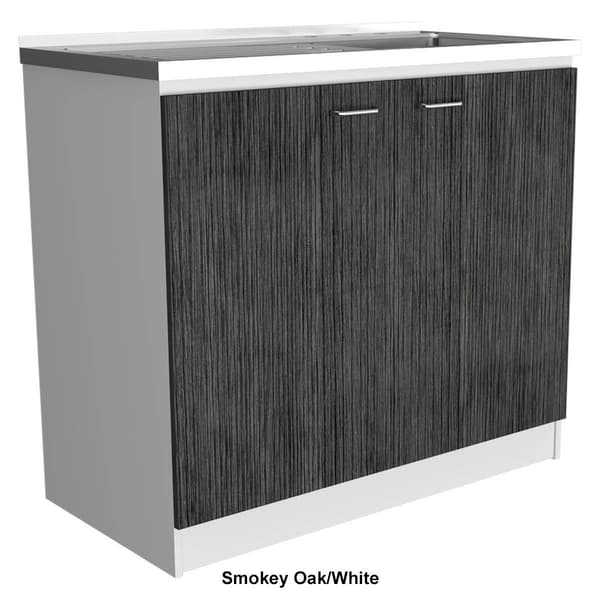 FM FURNITURE Oklahoma Two-Tone Utility Sink & Cabinet