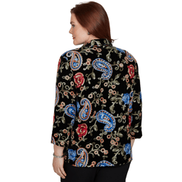 Womens Alfred Dunner Dinner Theater Paisley Two in One Blouse