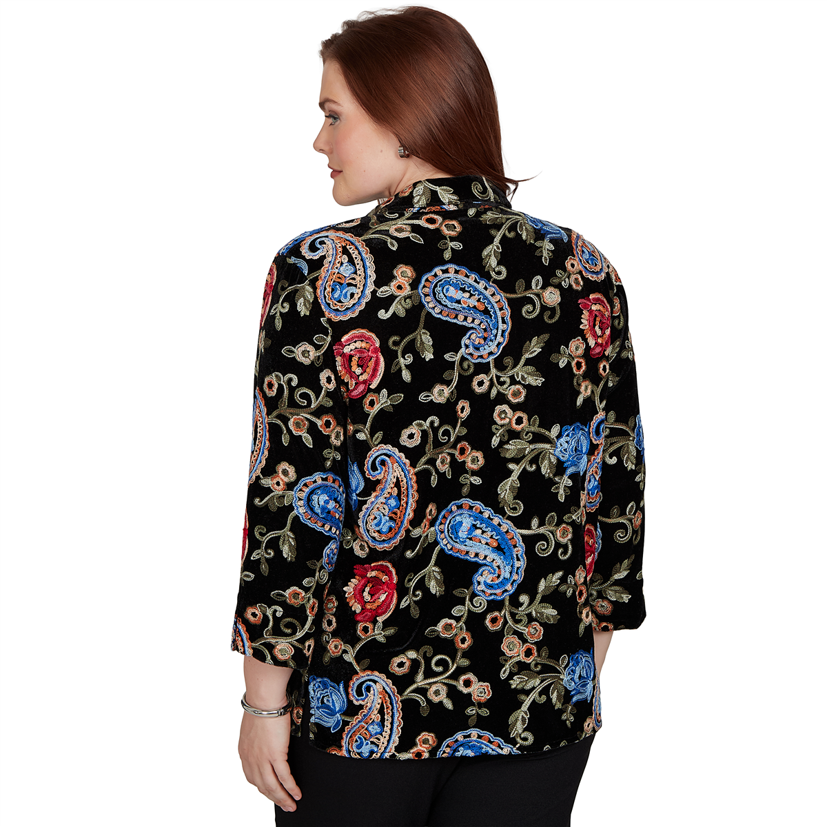 Womens Alfred Dunner Dinner Theater Paisley Two in One Blouse
