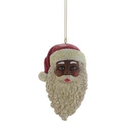 Resin Black Santa Hanging Ornament