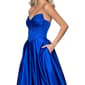 Juniors Blondie Nites Satin Strapless A-line Dress - image 3