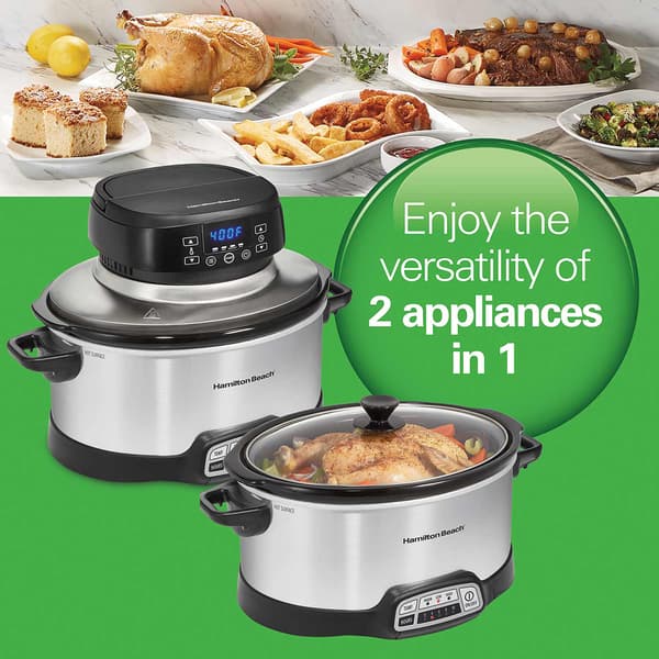 Hamilton Beach® 2 In 1 Air Fryer/Slow Cooker