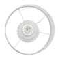 Simple Designs Off White Ceramic Pleated Base Table Lamp w/Shade - image 5