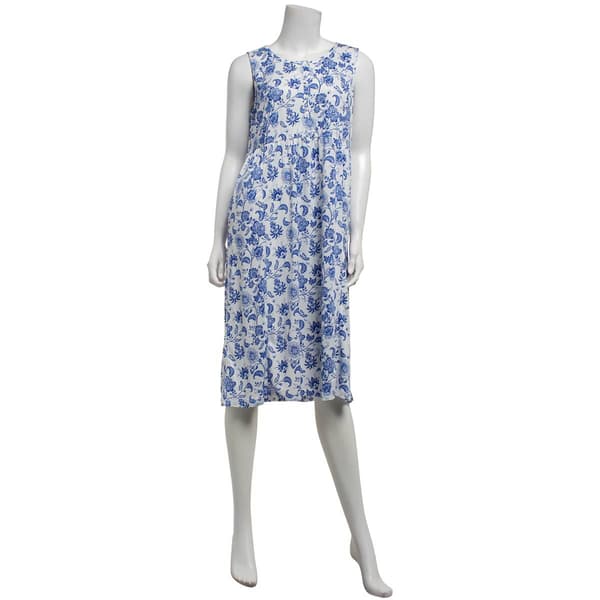Womens MUK LUKS® Sleeveless Timeless Toile Flared Nightgowns
