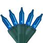 140ct Blue Everglow Chasing Mini Christmas Lights - 48ft  Green W - image 1