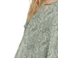 Womens NY Collection Abstract Leaf Poncho Blouse - image 4