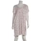 Womens Rene Rofe(R) Floral Pleated Front V-Neck Nightshirt - image 1