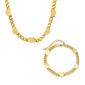 Steeltime 18kt. Gold Plated Resizable Heart Bracelet and Necklace - image 1