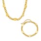 Steeltime 18kt. Gold Plated Resizable Heart Bracelet and Necklace - image 1