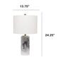 Lalia Home Marbleized Table Lamp w/White Fabric Shade - image 9