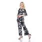 Womens White Mark 2pc. Head to Toe Floral Set - image 2