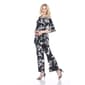 Womens White Mark 2pc. Head to Toe Floral Set - image 2