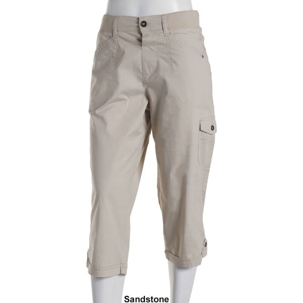 Womens da-sh Taylor Adjustable Leg Cargo Pocket Capris