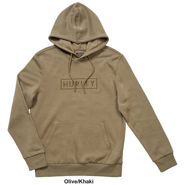 Young Mens Hurley Boxed Logo Pullover Hoodie