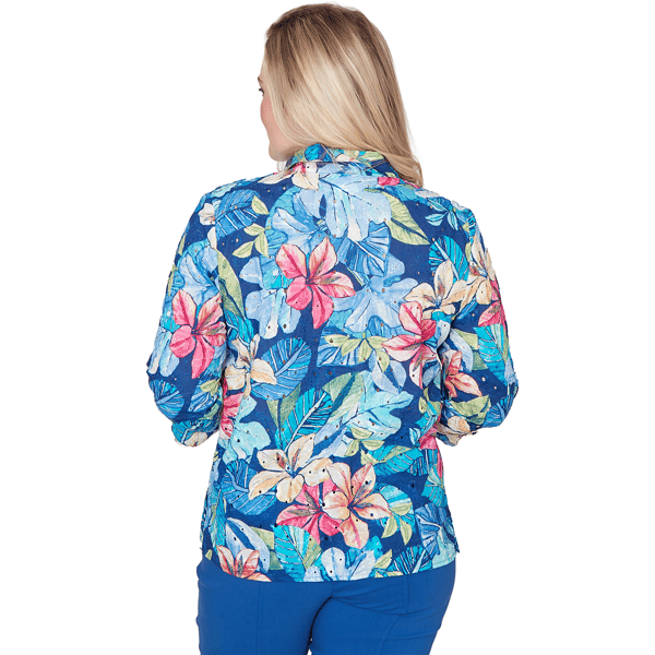 Womens Alfred Dunner The Royal Treatment Tropical Button Down