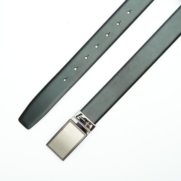 Mens John Henry Reversible Dress Belt with Modern Buckle - image 