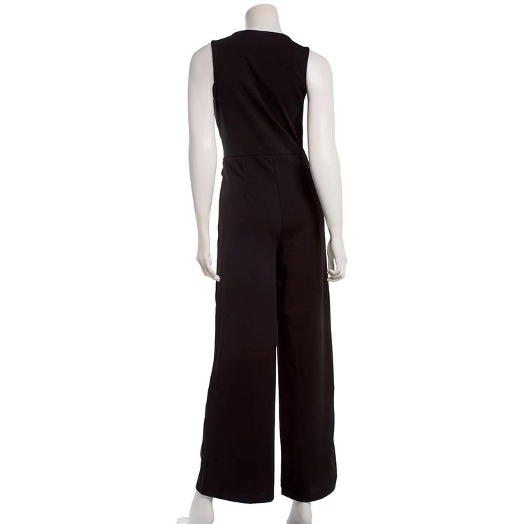 Juniors Madden Girl Knit Dobby Square Neck Vest Jumpsuit