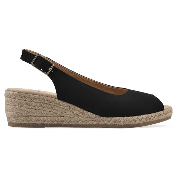 Womens White Mountain Maize Slingback Wedge Sandals