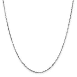 Gold Classics(tm)10kt. White 1.8mm 20in. Cable Chain Necklace