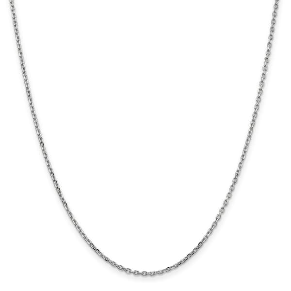 Gold Classics&#40;tm&#41;10kt. White 1.8mm 20in. Cable Chain Necklace - image 