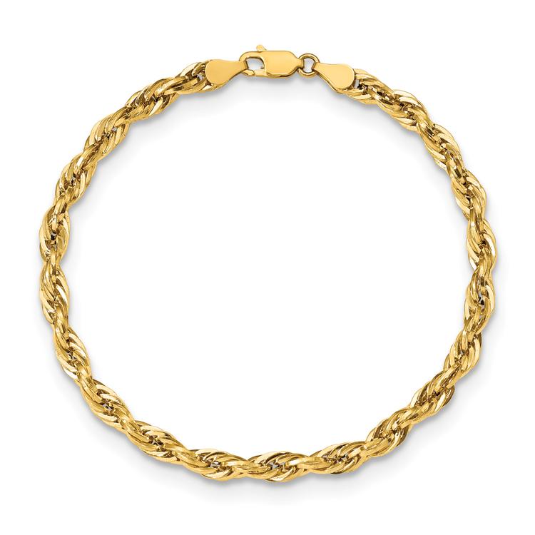 Gold Classics™ 4.75mm. 14k Semi Solid Rope Chain Necklace