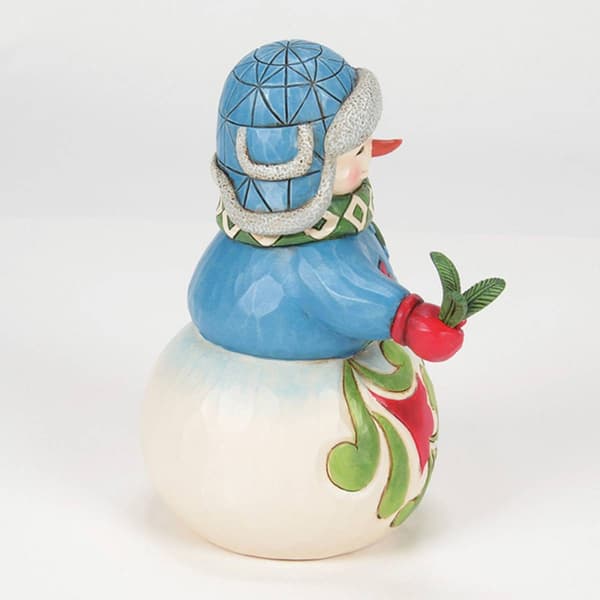 Jim Shore Snowman Evergreen Sprig Christmas Figurine