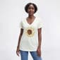Plus Size Mountain Ridge Short Sleeve V-Neck Sunflower Tee - image 1