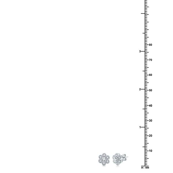 Nova Star® Lab Grown Diamond Flower Pendant & Earring Set