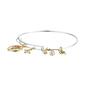 Shine Fine Silver Plated Crystal Butterfly Sisters Bangle - image 2
