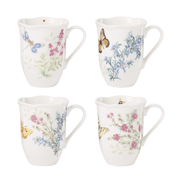 Lenox® Butterfly Meadow® Herbs Mugs - Set of 4 - image 