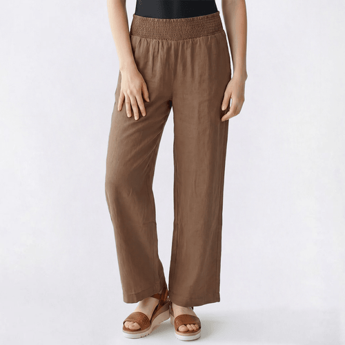 Juniors Love Tree Tencel Smocked Waist Wide Leg Pants - image 