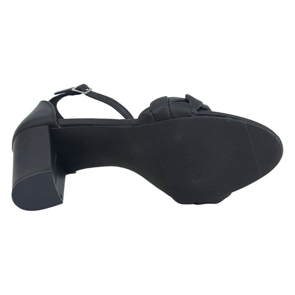 Womens Madden Girl Barbi Block Heel Slingback Sandals- Black