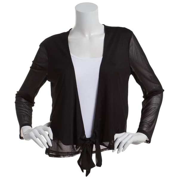 Womens Harper 241 Solid Mesh Shrug - image 